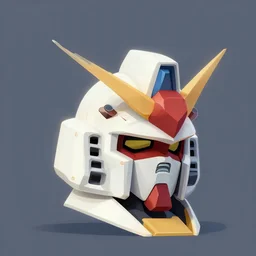 gundam head, v - fin, octane render, soft light, mekka, behance, vector, highly detailed illustration, realistic, pink neon metal design, artstation. com, by greg rutkowski,