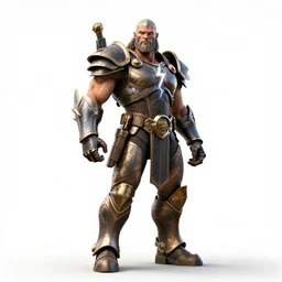 rugged zeus with lightning bolt, high detail digital art, full body, standing, isolated on a pure white background, centered, whole figure in frame, sharp focus, studio lighting