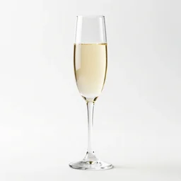 ivory champagne flute, clean 3d render, octane render, isolated on a pure white background, centered, entire object in frame, sharp focus, soft studio lighting