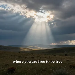 of a land where you are free to be free, you are free to smoke any herb you want, to inject any substances you want, you are free to go anywhere, you are free to be yourself and be free, free to kill and to die, godrays, photorealistic