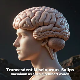 3d render of a man's brain as it achieves serene transcendent consciousness