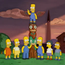 simpsons, totem pole, emily carr