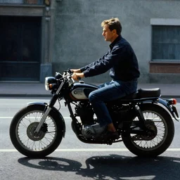 edward hopper painting, classic motorcycle motorbike, cinematic, harsh lighting, 1 6 mm film photography