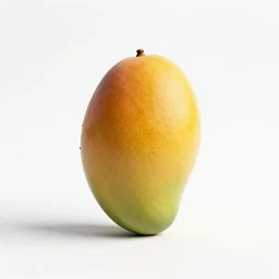 vintage mango, clean 3d render, octane render, isolated on a pure white background, centered, entire object in frame, sharp focus, soft studio lighting