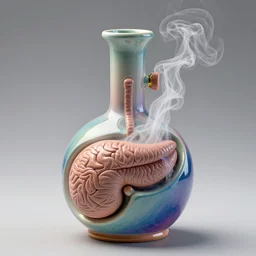 aceramic alembic of voices, vapour, air flow, clay, no humans, alchemy, steam, larynx, oesophagus texture, 8 k, unreal, high resolution, vivid iridescent colours,