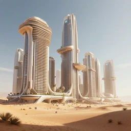 highly detailed concept art of moving forward big residential megastructure on desert trending on Artstation by Daniel Dociu and Greg Rutkowski, high quality, nomadic urbanism, sci-fi, futuristic, architecture