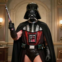 darth Vader as a 1930s pinup model