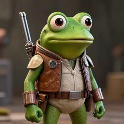 pepe the frog as a star - wars fighter pilot, photorealistic, extremely detailed, hyper realistic, sharp focus, cinematic, octane render, 8 k, masterpiece