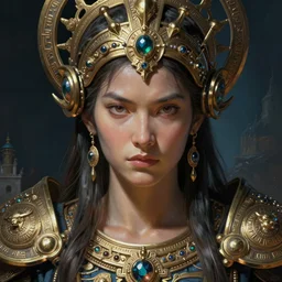 sea warrior of atlantis, close - up portrait, fierce, intricate, elegant, volumetric lighting, scenery, digital painting, highly detailed, artstation, sharp focus, illustration, concept art, ruan jia, steve mccurry