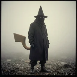 realistic haunter from pokemon, night, fog, 1 9 0 0's photo