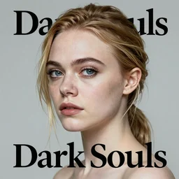 Elle Fanning in the painted word of Dark Souls, head and shoulders masterpiece, apocalypse, golden hour, cosmic horror, artstation, in the style of Andrew Wyeth, extremely detailed
