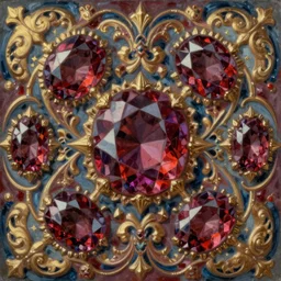 rubies, intricate oil painting by greg rutkowski, trending on artstation