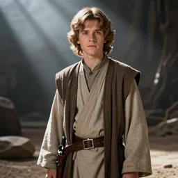 School yearbook photo of a teenage Qui-Gon Jinn, from Star Wars: The Phantom Menace