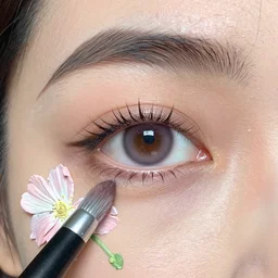impasto eye in a flower