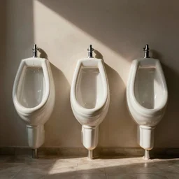 urinals made out of cake