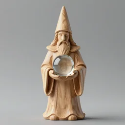 wizard statue constructed out of wood, holding crystal ball, architecture, made out of wood, high details, lineart, by vincent di fate, inking, black and white screen print, masterpiece, trending on artstation, sharp, high contrast, hyper - detailed, photo realism, hd, 4 k, 8 k