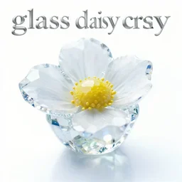 album cover art for glass daisy crystal by akihiko yoshida