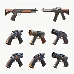 no characters just a game asset of six different items and weapons by Stanley Artgerm Lau, WLOP, Rossdraws, James Jean, Andrei Riabovitchev, Marc Simonetti, and Sakimichan, tranding on artstation , assets