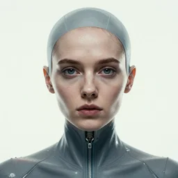 photo portrait of futuristic lobotomy. movie poster.