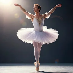 art of prime Steven Segal wearing a tutu and ballet shoes, 8k ultra realistic , lens flare, atmosphere, glow, detailed,intricate, full of colour, cinematic lighting, trending on artstation, 4k, hyperrealistic, focused, extreme details,unreal engine 5, cinematic, masterpiece