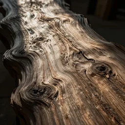 flat texture of gnarly wood