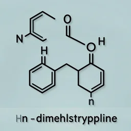 skeletal formula of n, n - dimethyltryptamine