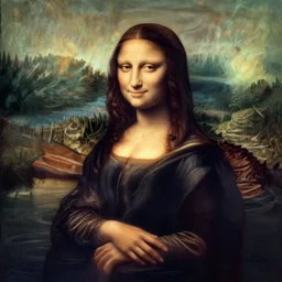 nymph monalisa, coming from water, james jean,