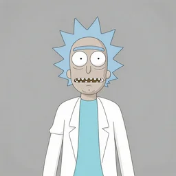professional photograph of a portrait of a human Mr. Meeseks from Rick and Morty, black and white, studio lighting, highly detailed render