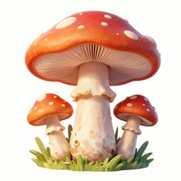 magic mushroom, david bowie, nendroid, gaston bussiere style