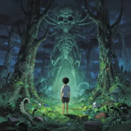 a high definition screenshot from the haunting and strange science fiction anime film ; a strange and ethereal dreamscape, digital painting by makoto shinkai, akira toriyama, sparth, surrealism, trending on artstation