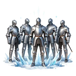 ice spikes are summoned from the ground by magic, a group of knights in plate - armor gets impaled by bloody spikes, death on the spot, gloomy lights in the sky, octane render, unreal engine
