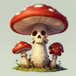 💀🍄, Greg rutkowski, Trending artstation, cinematográfica, digital Art
