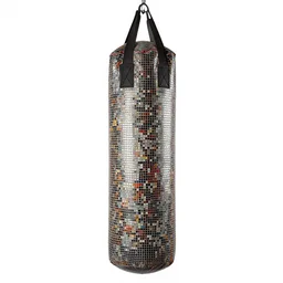 mosaic punching bag, 8k product photo, isolated on a pure white background, centered, entire object in frame, sharp focus, soft studio lighting
