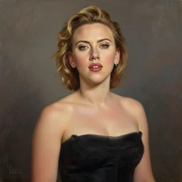 Scarlett Johansson in a painting by the Brothers Hildebrandt