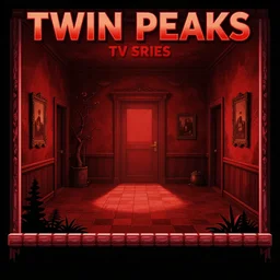 Twin Peaks tv series red room as a PS1 sidescroller video game