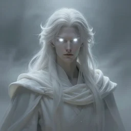 portrait of the moonbow king, white glowing eyes, cloak, ethereal, male, foggy, fantasy, extremely detailed, digital painting, artstation, concept art, smooth, sharp focus, illustration, stunning lighting, art by artgerm and greg rutkowski, alphonse mucha and simon stalenhag, realistic character concept, high fantasy, light atmosphere, golden ratio, rule of third, cinematic lighting, hyperdetailed, high resolution, insanely detailed and intricate, artstation, marc simonetti, greg rutkowski, 8 k