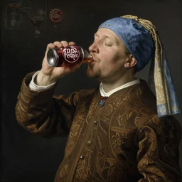god drinking dr pepper by jan van eyck