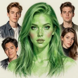 a portrait of sky bri, pastel green, art by lois van baarle and loish and ross tran and rossdraws and sam yang and samdoesarts and artgerm and saruei and disney and wlop, digital art, highly detailed, intricate, sharp focus, trending on artstation hq, deviantart, unreal engine 5, 4 k uhd image