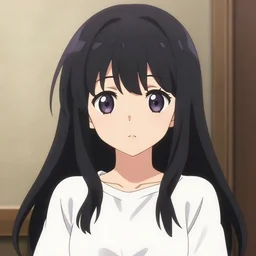Cute young girl in anime style with black hair in the style of Shōjo Shūmatsu Ryokō (girl's last tour), pixiv, pinterest anime, art by Steve Hanks, art by Alyssa Monks, endless summer art, realistic, wide focus, 8k ultra, insanely detailed, intricate, elegant, art by Laurie Lipton, digital art by James Clyne, art by Steve Hanks