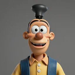 Goofy portrait in live action. Ultra realistic. Realistic. 4k.