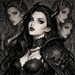 the portrait of the neutral evil fallen female dark knight vagabond as absurdly beautiful, gorgeous, elegant, sophisticated gravure idol, an ultrafine hyperdetailed illustration by kim jung gi, irakli nadar, intricate linework, detailed faces looking up, octopath traveler, final fantasy, unreal engine 5 highly rendered, global illumination, detailed and intricate environment