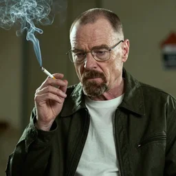 nendroid walter white smoking a cigarette from breaking bad tv series