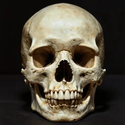 a human skull centered composition in the style of frank frazetta