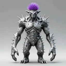 thistle monster humanoid figure, symmetrical, highly detailed, digital art, needles, thorns, sharp focus, trending on art station, kentaro miura manga art style
