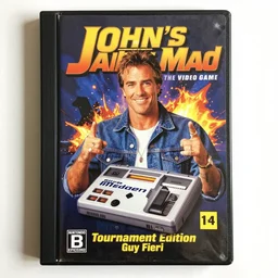 john madden : john's mad the video game 1 9 9 7 tournament edition featuring guy fieri for the nintendo genesis, game case, box art