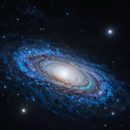 milkyway galaxy, bioluminescence, volumetric lighting,