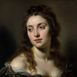a painting of a woman portrait, baroque