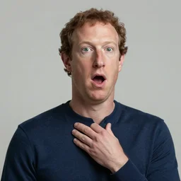mark zuckerburg shocked realizing his own clone is going to terminate him and assume his identity