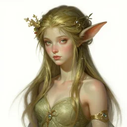 medium shot character portrait of a beautiful dryad nymph, D&D, fantasy, intricate, elegant, highly detailed, digital painting, artstation, concept art, character design, smooth, sharp focus, illustration, art by artgerm and greg rutkowski and alphonse mucha