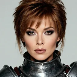 head and shoulders portrait of a female knight, grace jones, photography by jimmy nelson, hq